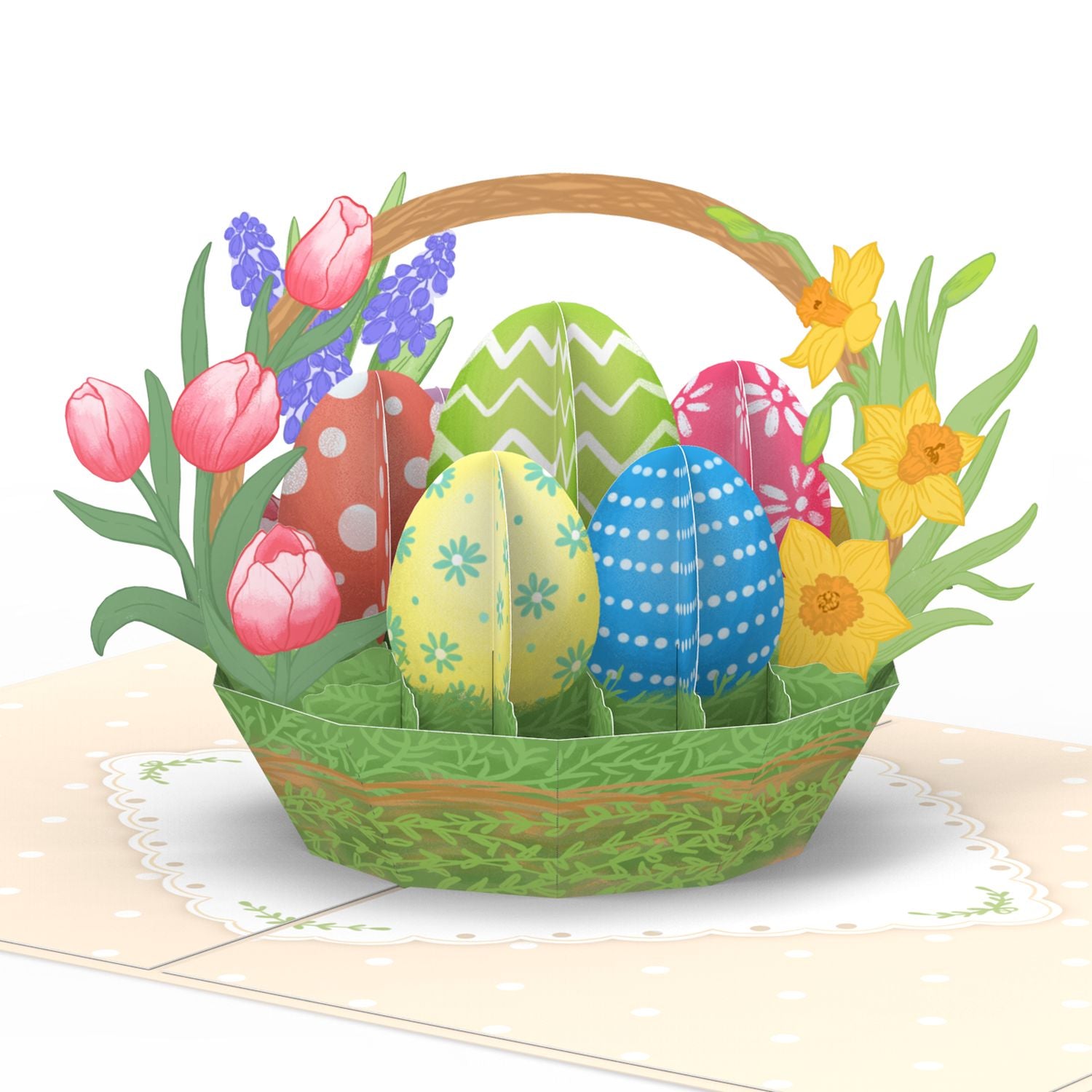 Carte pop-up œuf de Pâques