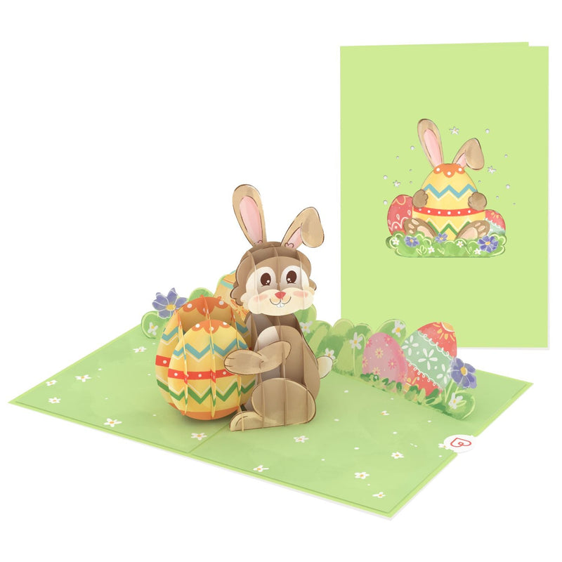 Carte pop-up lapin de Pâques