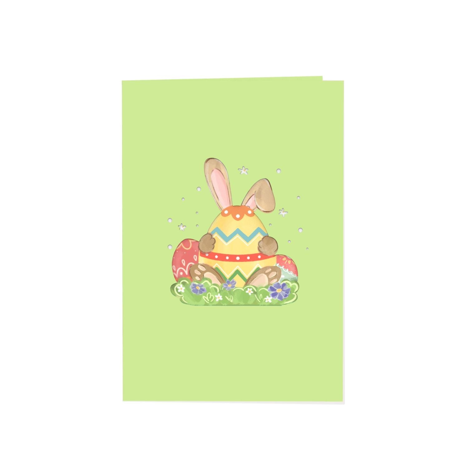 Carte pop-up lapin de Pâques