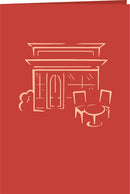 Restaurant Pop-Up Karte