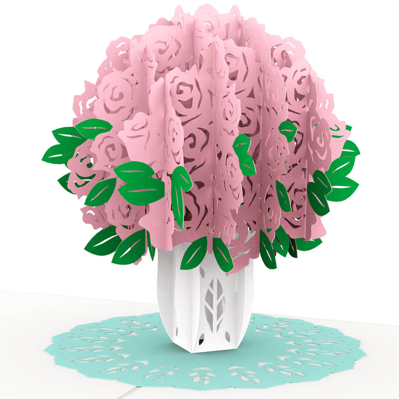 Carte pop-up Bouquet de roses