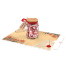 Carte pop-up Un verre plein d'amour