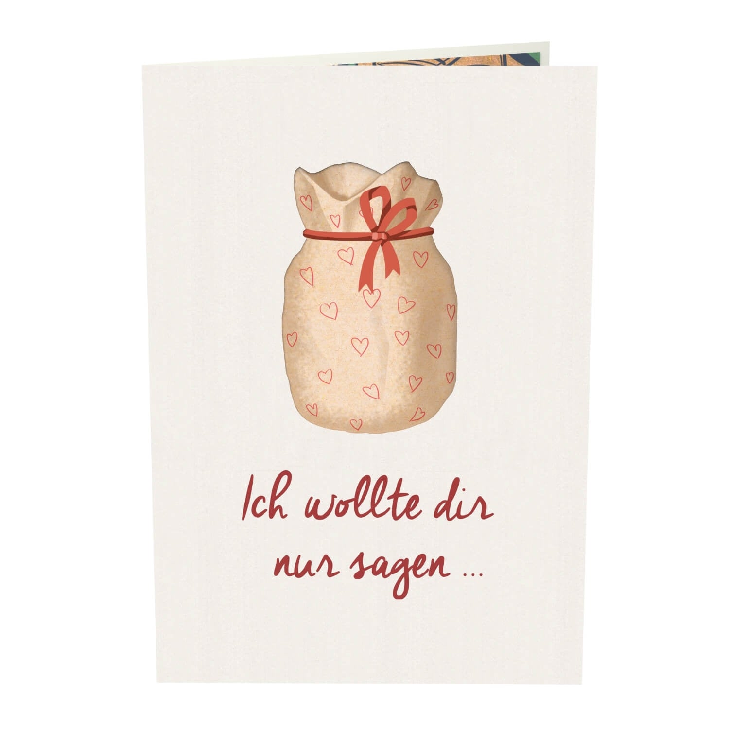 Carte pop-up Un verre plein d'amour