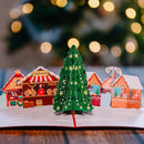 Weihnachtsmarkt Pop-Up Karte