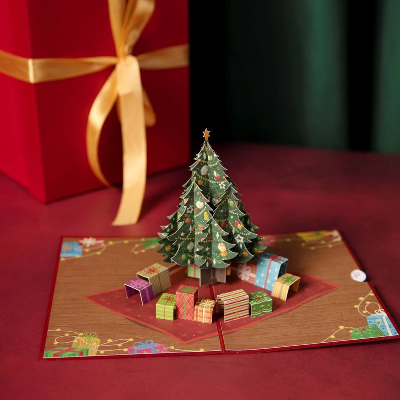 Cartes de noël 3D, carte pop-up carte de voeux pour Noël, enveloppe  incluse, carte-cadeau de Noël, Arbre